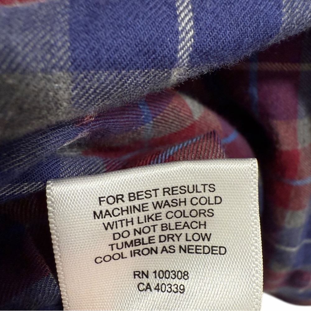 PETER MILLAR ✘ Autumn Soft Beaumont Cotton Sport Button Shirt Red Blue Plaid XL - Picture 12 of 13